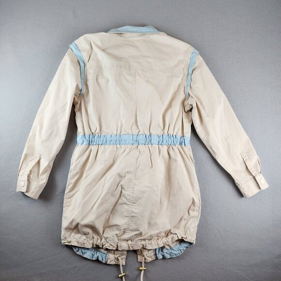 Anthropologie Catelyn Colorblock Utility Anorak Trench Coat Jacket Womens S $178 - Picture 3 of 10